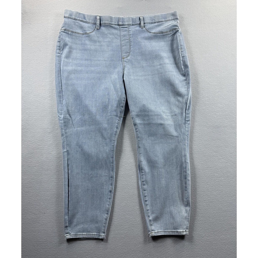 Judy Blue Jeans Womens 24W Blue Light Wash Skinny Fit Stretch Denim Plus 43x26‎